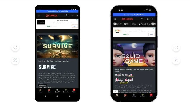 CleaneFlix APP- تحميل أخر إصدار من تطبيق كلينفليكس لهواتف أندرويد
